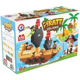Дитячий розвиваючий конструктор ТехноК Pirate island 2642TXK 170 деталей