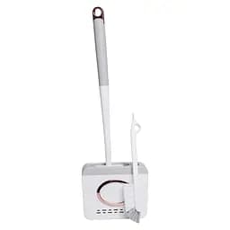 Комплект аксесуарів для туалету з підставкою, сірий Household Cleaning Products HP-35015-48G - мініатюра 3