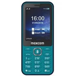 Кнопочный телефон для пожилых людей Maxcom MM814 Power Bank Function Type-C зеленый