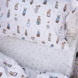 Простирадло на гумці MirSon Poplin Line Kids 03 Animals 80х160 см бежеве (2200009713361) - мініатюра 4