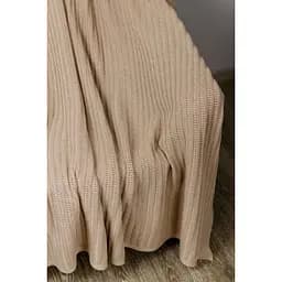 Плед Прованс Cotton 120х200 см бежевий (39527) - мініатюра 2