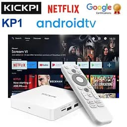 KICKPI KP1 2/32GB Amlogic S905Y4, медіаплеєр 4K HDR, Android 12, сертифікація Google та Netflix, Смарт ТВ приставка - мініатюра 2