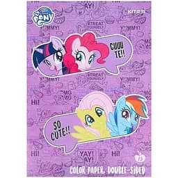 Папір кольоровий двосторонній Kite My Little Pony А4 15 аркушів 15 кольорів (LP21-250)
