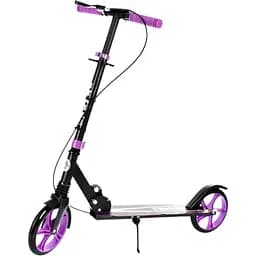 Городской самокат iTrike SR 2-049-1-BV взрослый черно-фиолетовый