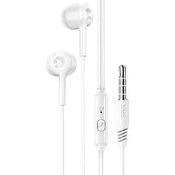 Дротові навушники Hoco M82 La musique universal earphones with mic, 3.5mm, 1.2m, white
