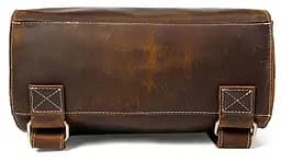 Рюкзак шкіряний дорожній 14796 Vintage коричневий - мініатюра 5