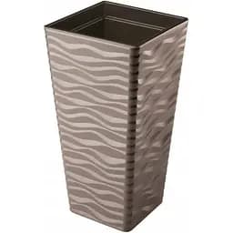 Горщик для квітів Form-Plastic Sahara slim квадро-30 33 л коричневий (3950-068)