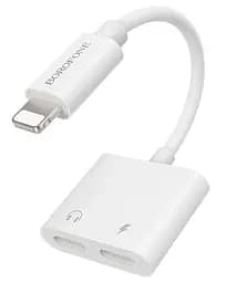 Перехідник аудіоадаптер Borofone BV11 Dual Lightning digital audio converter білий - мініатюра 3
