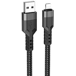 Кабель Hoco U110 Lightning charging data cable Чорний