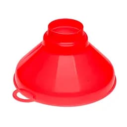 Воронка (лейка) Ø 15,5 см пластиковая с широким горлом на банку, Kitchette Красный 85154