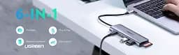 USB-хаб Ugreen 6 в 1 USB-C / 2xUSB 3.0 / 4K HDMI / TF / SD [70411] [63379] - мініатюра 6