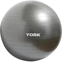 Фітбол York Fitness 75см сірий + насос