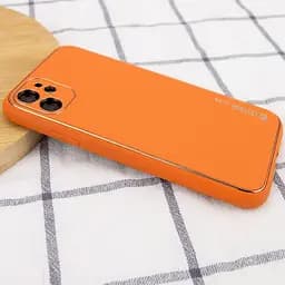 Шкіряний чохол Xshield для Apple iPhone 11 6.1" Помаранчевий / Apricot - мініатюра 2