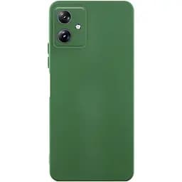 Чохол TPU Getman Liquid Silk Full Camera для Motorola Moto G54 Зелений / Dark green