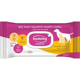 Серветки вологі Inodorina Functional Cheratina Vegetale Olio Di Argan для короткошерстих собак та котів з аргановою олією та ароматом жасмину 40 шт. (230.0080.002)