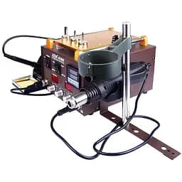 Паяльная станция Aida 939D со встроенным вакуумным сепаратором 9" (20 x 11 см), фен, паяльник, третья рука