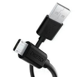 Кабель Choetech USB - micro USB (M/M), 1.2 м, Black (AB003) - мініатюра 2