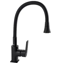 Змішувач для кухні Globus Lux Bonn GLB-0203SA-BB-B01 Чорний матовий - мініатюра 2