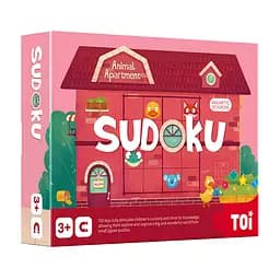 Настольная игра Toi магнитное судоку Дом для животных, легкий уровень (TP206)