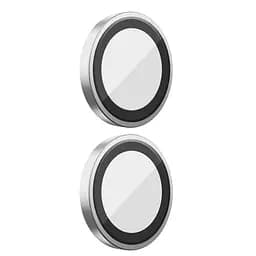 Захисне скло BlueO Metal на камеру для Apple iPhone 16 (6.1) / 16 Plus (6.7) Срібний / Silver