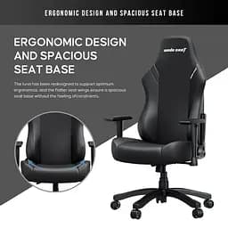 Ігрове крісло Anda Seat Luna L Black (AD18-44-B-PV) - мініатюра 11