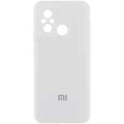 Чехол Lakshmi Silicone Cover Full Camera AA with logo для Xiaomi Redmi 12C/Poco C55 Белый/White