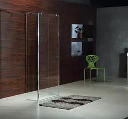 Душова стінка Volle Walk-In 100x190 + профіль + кріплення 18-08-100+18-01-01+18-05D-100, прозорий - мініатюра 3
