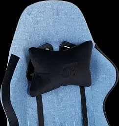Геймерське крісло GT Racer чорне зі світло-синім (X-2324 Fabric Light Blue/Black Suede) - мініатюра 6