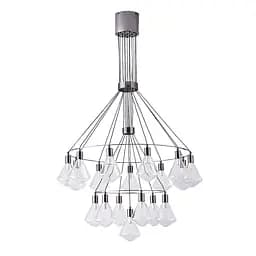 Люстра стельова LED Levistella 788CH10061-18 PLBK+CL G9, G9, діаметр 350/600 мм, сучасний стиль