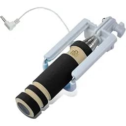 Монопод для селфи с кабелем Mini черный