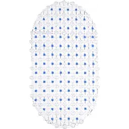 Килимок для ванної Eco Fabric Крапка 63х34 см блакитний (6334-004)