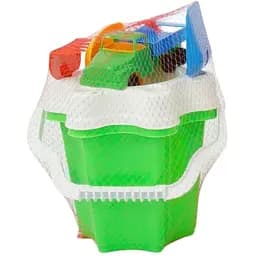 Відро Bamsic Квіточка №4 012/12G яскравий набір для ігор з піском і водою з машинкою та аксесуарами