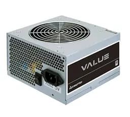 Блок питания 600 Вт, Chieftec VALUE, серебристый, 80+ Standart, Active PFC, 120 мм, 2xMolex/4xSATA/2x6+2-pin/1x20+4-pin