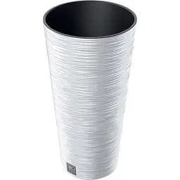 Горшок для цветов Prosperplast Furu с вкладышем 27 л белый (57338-449)