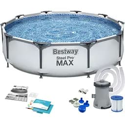 Каркасный бассейн Bestway 56408 с фильтрующим насосом 305x76 см