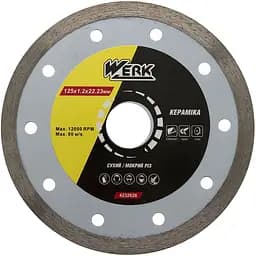 Круг алмазний по плитці Werk 125x1.2x8x22.23 мм
