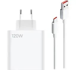 Зарядний пристрій Xiaomi 120W Charging Combo + кабель USB Type-C Cable MDY-13-EE