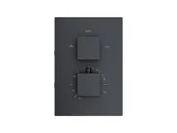 Душова система прихованого монтажу Corsan Adour black + BOX з термостатом Z01TBL, Чорний матовий - мініатюра 3