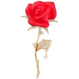 Брошь Роза красная (84946782)