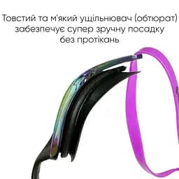 Окуляри для плавання Renvo Alat Pro Уні Anti-fog Фіолетовий OSFM (2SG610-0905) - мініатюра 8