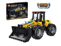 Конструктор "Бульдозер" 541 деталь, гидравлический механизм, резиновые шины FC9221