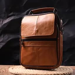 Чоловіча шкіряна сумка Vintage 19х25х5 см sum0022451 - мініатюра 7