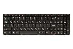 Клавiатура для ноутбука IBM/LENOVO G580, N580 чoрний, чoрний фрейм