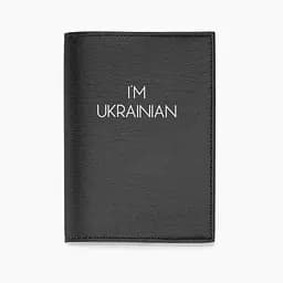 Обкладинка для паспорта 312 IM UKRAINIAN One size Чорний (2000989765523A)