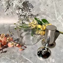 Заварювальний чайник Edenberg EB-19037 термостійкий до 500° з жароміцного скла 1,2 л