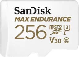 Карта памяти Sandisk microSDXC (UHS-1 U3) MAX Endurance 256Gb class 10 V30 (100Mb/s) (adapterSD) (SDSQQVR-256G-GN6IA)