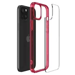 Протиударний прозорий чохол Spigen Ultra Hybrid  для iPhone 15 Red Crystal ACS06794 - мініатюра 10