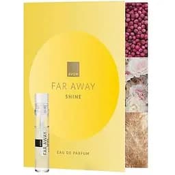 Листовка с пробным образцом парфюмерная вода Avon Far Away Shine для Нее 0.6 мл