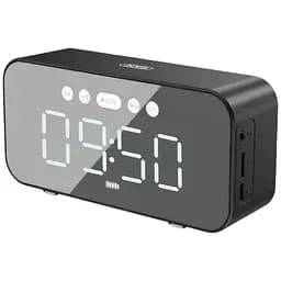 Портативна акустика-настільний годинник XO F41 Mirror Clock бездротова