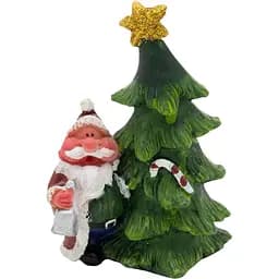 Декоративна новорічна фігурка Devilon Дід Мороз з ялинкою 10 см в асортименті (440528-2)